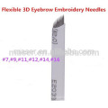 CE permanent makeup manual microblade pens7 9 11 12 14 16 18 19 21 pins blade needles 3D eyebrow embroidery/microblade needle